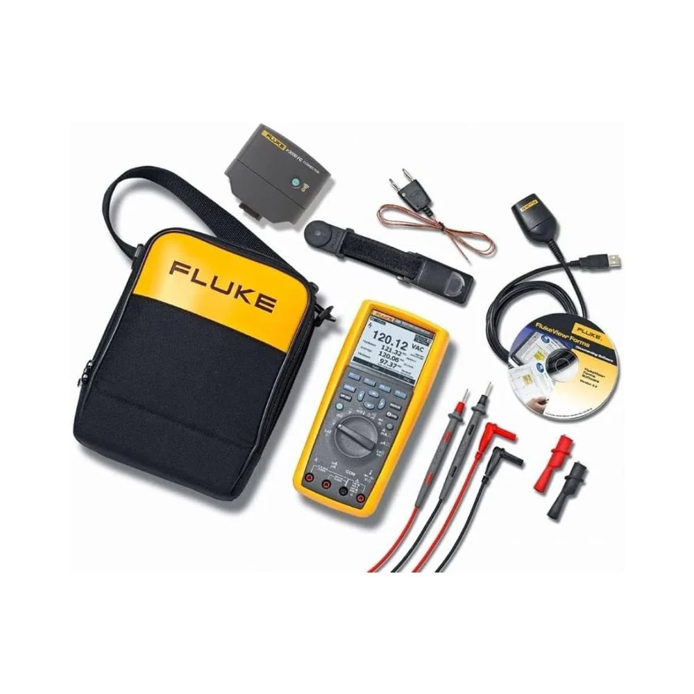 Fluke FLK-289/FVF/IR3000 289 True-RMS Electronics Logging Digital Multimeter Combo Kit - Moutools