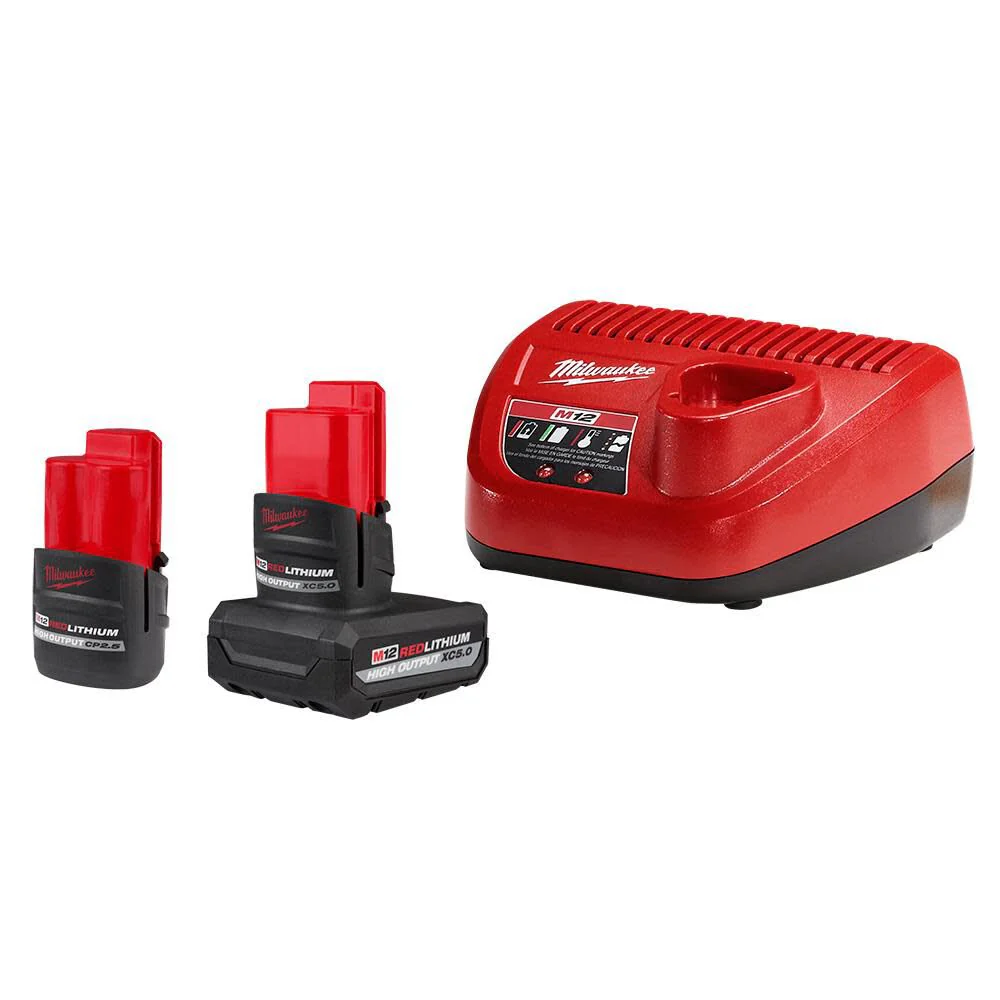 Milwaukee 48-59-2452S M12 REDLITHIUM High Output 2-Battery Starter Kit - Moutools