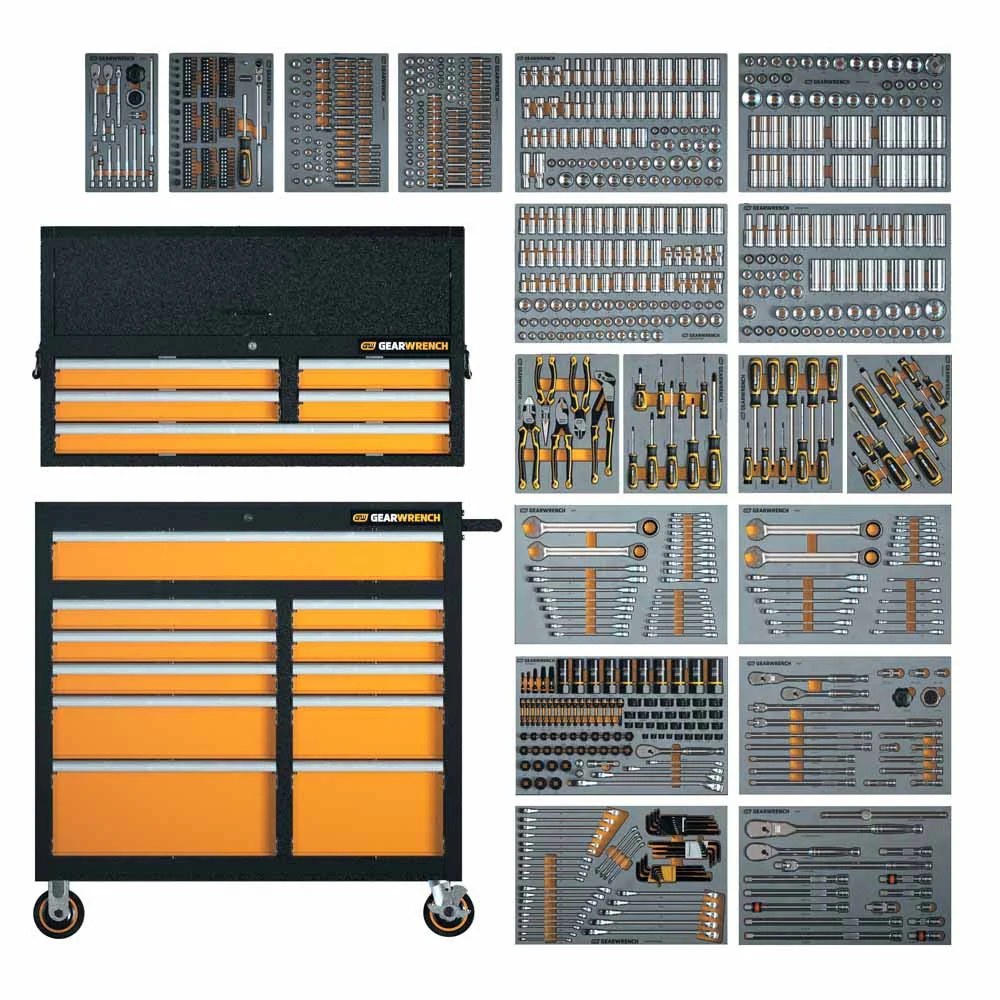 GearWrench MEGAMOD873 873-Piece Master Technician Set in Modular Trays with Storage - Moutools