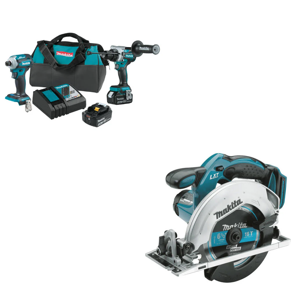 Makita XT288T 18V LXT® Li-Ion 2-Pc. Combo Kit W/ FREE XSS02Z 18V LXT Circ Saw - Moutools