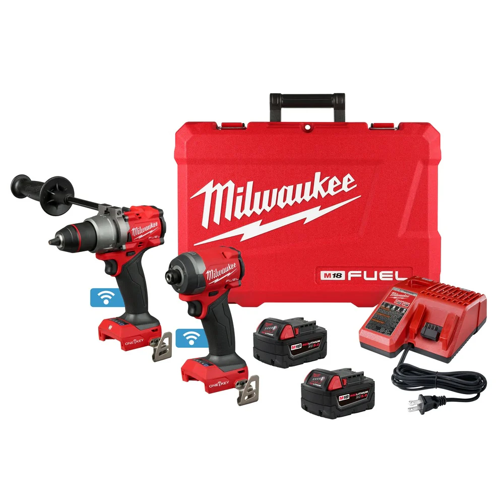 Milwaukee 3696-22 M18 FUEL 2-Tool Combo Kit w/ ONE-KEY - Moutools