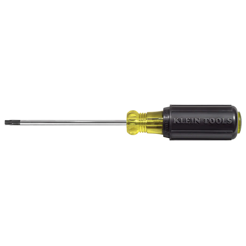 Klein Tools 19542 T15 TORX Screwdriver, Round Shank, Cushion Grip - Moutools