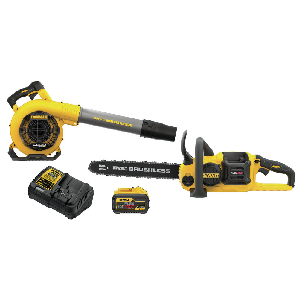 Dewalt DCKO667X1 60V MAX FlexVolt Blower and Chainsaw Combo Kit - Moutools