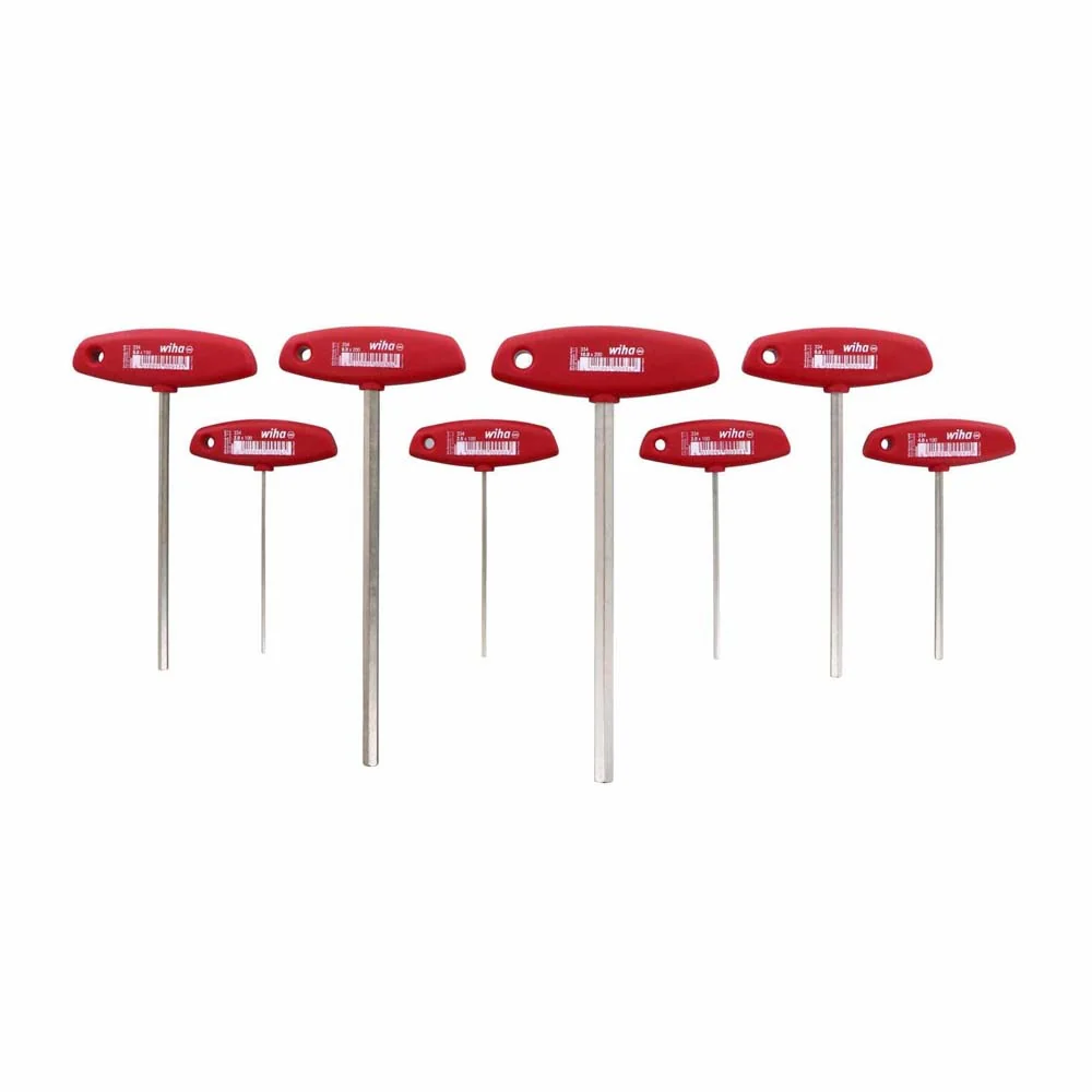 Wiha 33493 8 Piece Classic Grip Hex Metric T-Handle Set - Moutools