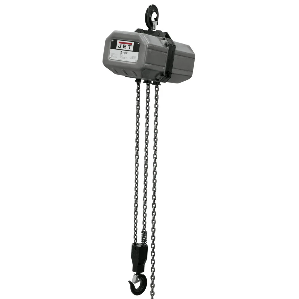 Jet JT9-231000 2SS-3C-10, 2-Ton Electric Chain Hoist 3-Phase 10' Lift - Moutools