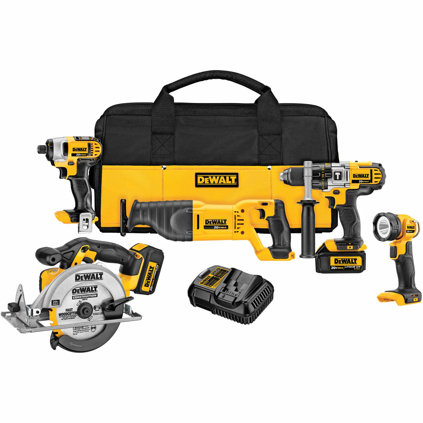 DeWalt DCK590L2 20V MAX Li-Ion 5-Tool Combo Kit (3.0 Ah) - Moutools