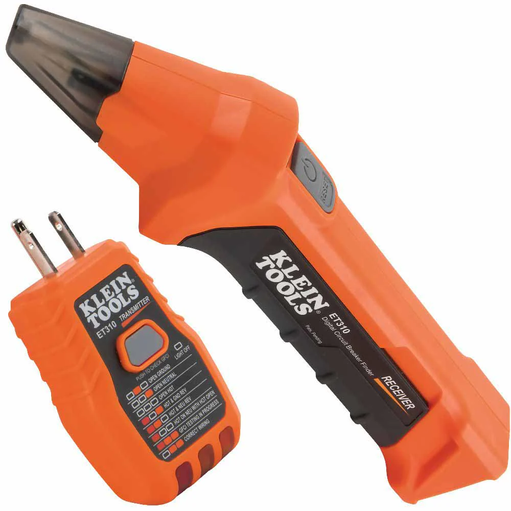 Klein ET310 Digital Circuit Breaker Finder with GFCI Outlet Tester - Moutools